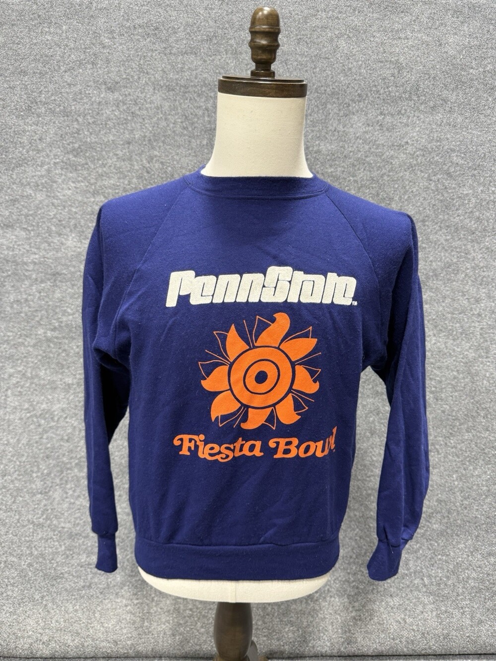 Vintage Penn State Fiesta Bowl Crewneck Sweatshirt Windjammer USA Mens M Blue